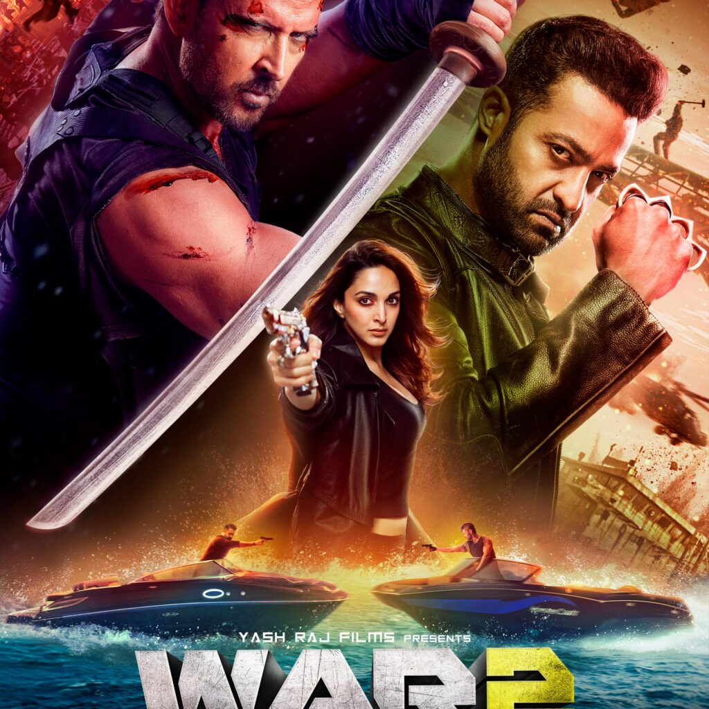 Hindi movie "War" (2025) in 720p HDRip format, featuring action and thriller elements.